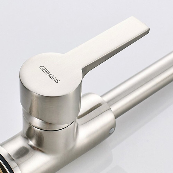 Смеситель для кухни Gerhans K14084A, сатин фото 5