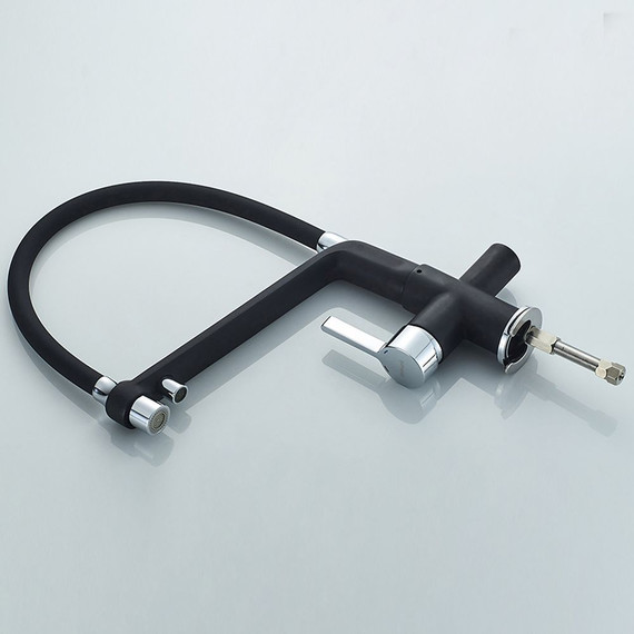 Смеситель для кухни Gerhans K14090B-2, черный фото 3