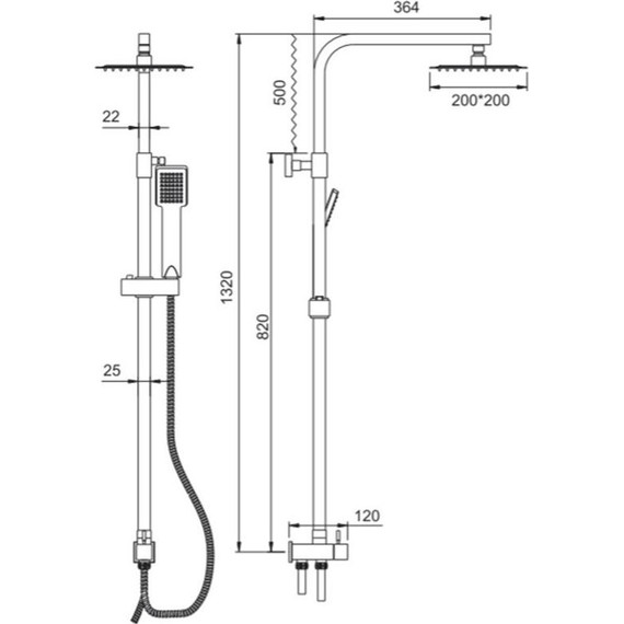 Душевая стойка Ledeme L2416 - 8 Душевая стойка Ledeme L2416 фото 8
