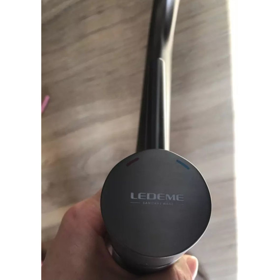 Смеситель для кухни Ledeme L4055U-3, темно-серый фото 4