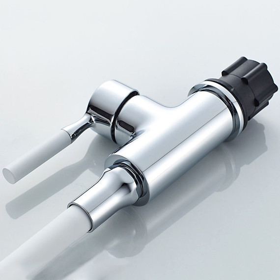 Смеситель для кухни Ledeme L4199-3, белый/хром фото 3