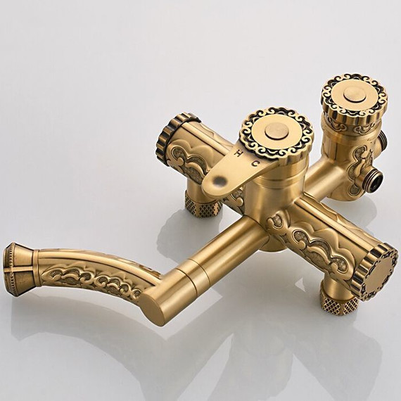 Душевая стойка Gerhans K19018, античная бронза фото 6