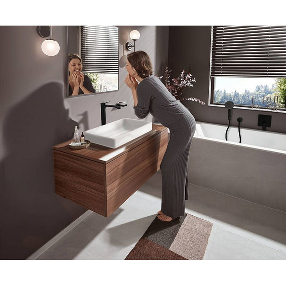 Смеситель для ванны Hansgrohe Vivenis 75415670, черный матовый - 2 Смеситель для ванны Hansgrohe Vivenis 75415670, черный матовый фото 2