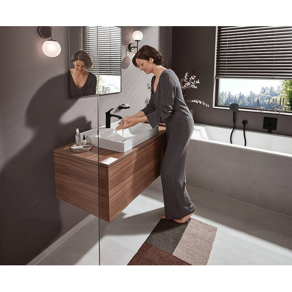 Смеситель для ванны Hansgrohe Vivenis 75415670, черный матовый - 3 Смеситель для ванны Hansgrohe Vivenis 75415670, черный матовый фото 3