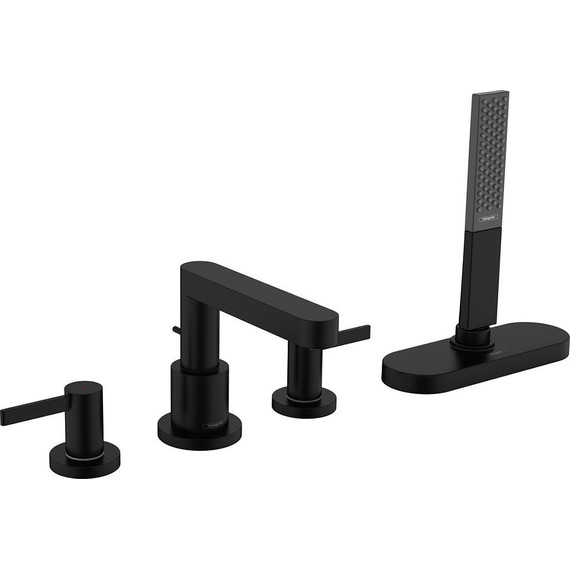 Смеситель для ванны Hansgrohe Finoris 76444670, черный матовый фото 