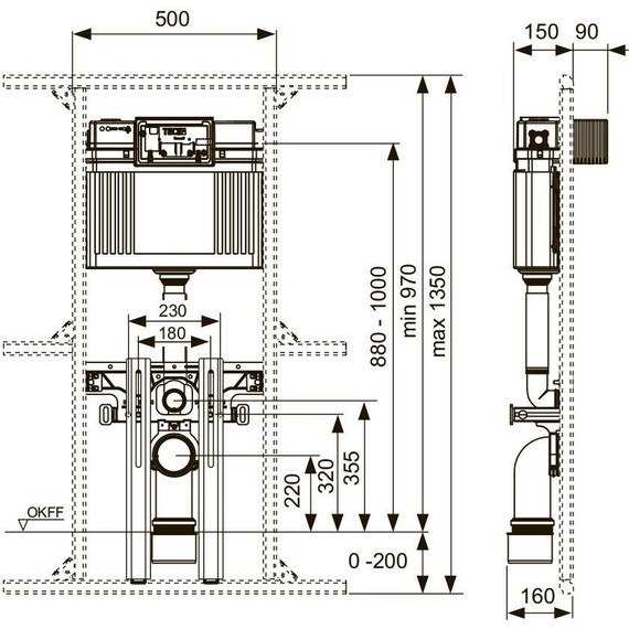 Смывной бачок скрытого монтажа TECE Uni 2.0 9041306 - 2 Смывной бачок скрытого монтажа TECE Uni 2.0 9041306 фото 2