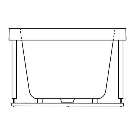 Ванна акриловая Bas Нирвана 150х70 см, Размер - мм: 1500х700 фото 6