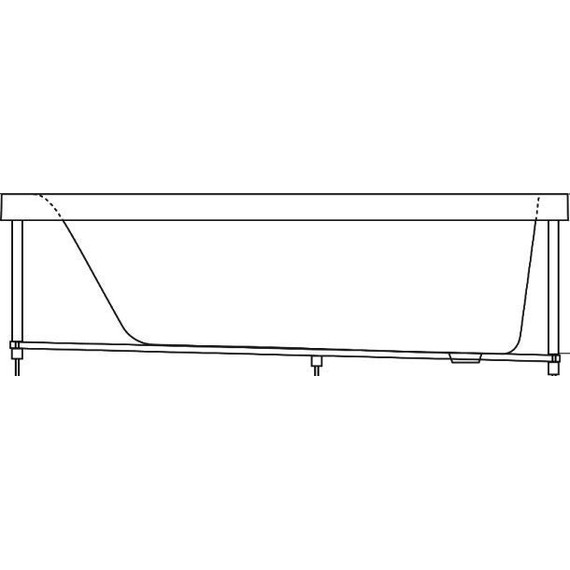 Ванна акриловая Bas Нирвана 150х70 см, Размер - мм: 1500х700 фото 7