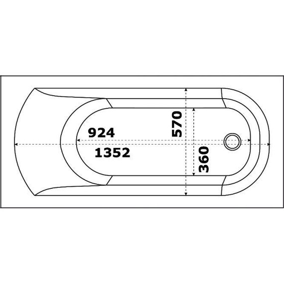 Ванна акриловая Bas Нирвана 150х70 см, Размер - мм: 1500х700 фото 8