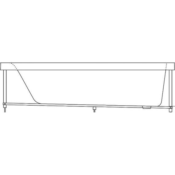 Ванна акриловая Bas Нирвана 170х75 см, Размер - мм: 1700х750 - 8 Ванна акриловая Bas Нирвана 170х75 см, Размер - мм: 1700х750 фото 8