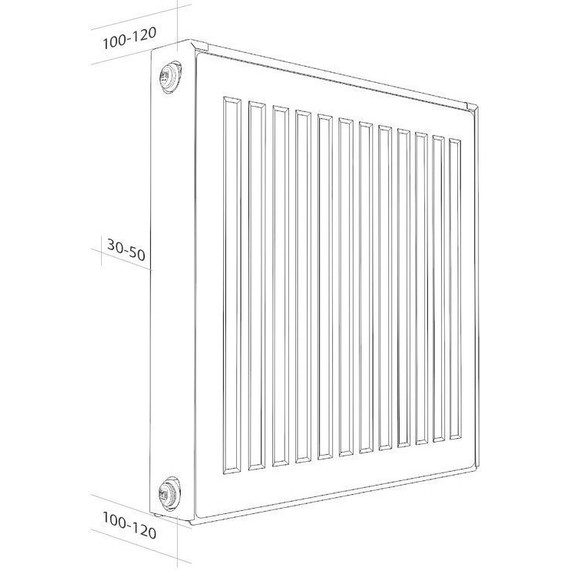 Радиатор Royal Thermo Compact C11-500-500/9016 500х500 мм - 2 Радиатор Royal Thermo Compact C11-500-500/9016 500х500 мм фото 2