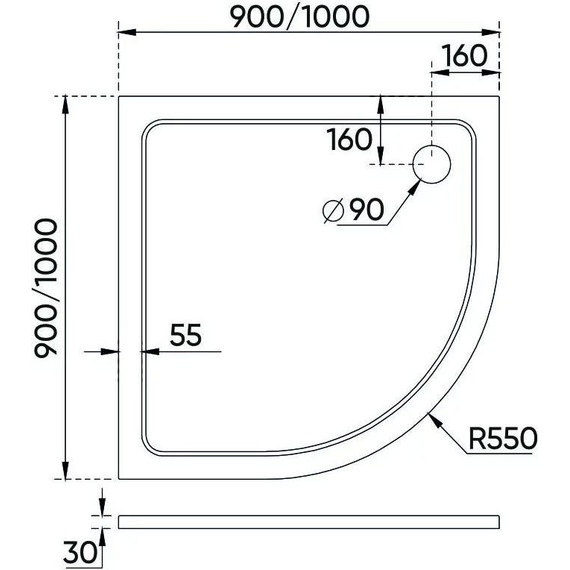 Поддон Veconi Tezeo stone 90х90 см TZ10-90PL-01-19C3 - 2 Поддон Veconi Tezeo stone 90х90 см TZ10-90PL-01-19C3 фото 2
