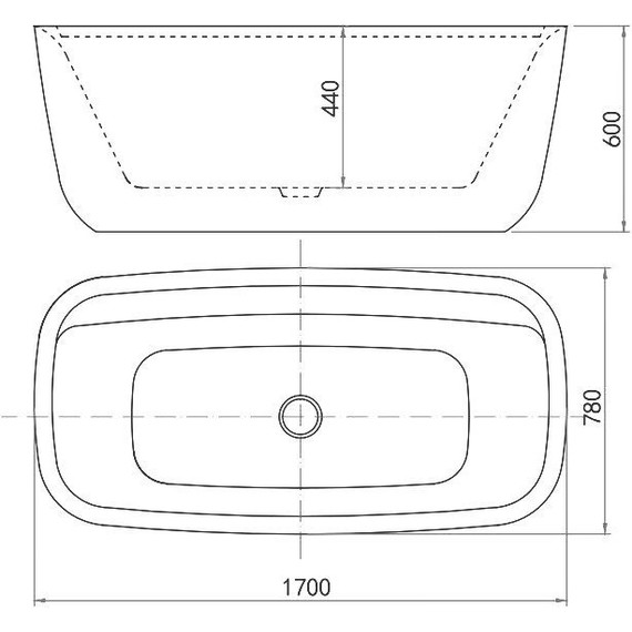 Ванна отдельностоящая Aquanet Family Fine 170х78 см 260051, белый матовый - 10 Ванна отдельностоящая Aquanet Family Fine 170х78 см 260051, белый матовый фото 10