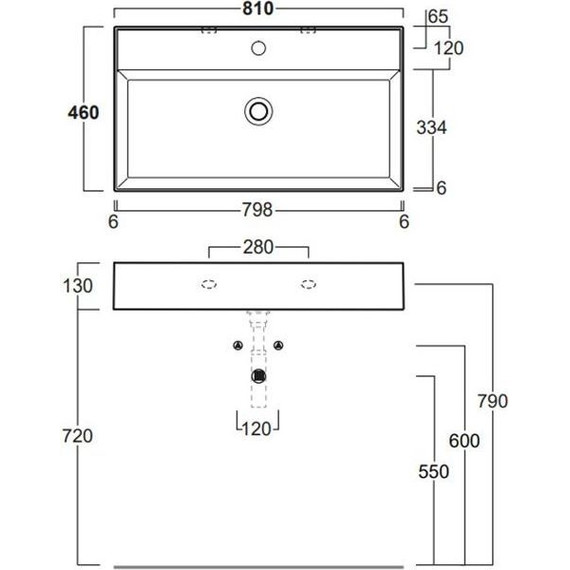 Раковина подвесная Simas Agile 81 см AG81 bi*1 фото 2