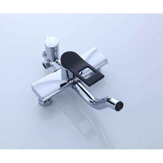 Душевая стойка Bronze de Luxe Element EL77CB, хром/чёрный матовый фото 3