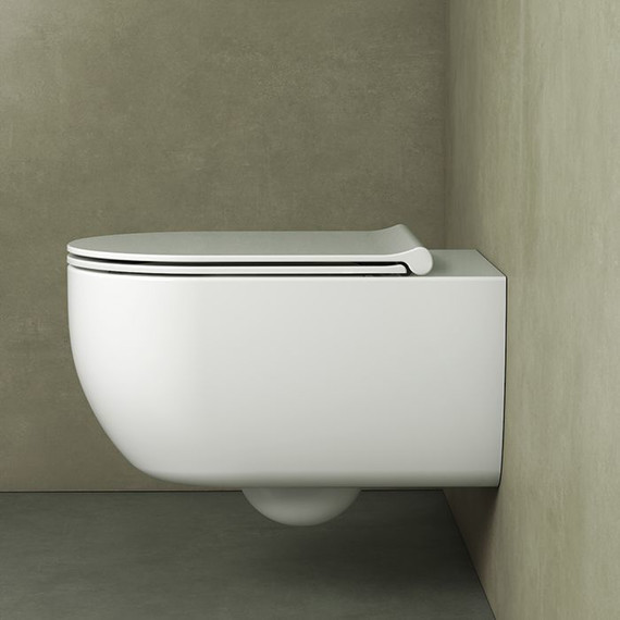 Унитаз подвесной безободковый Globo Mode MES02BI - 7 Унитаз подвесной безободковый Globo Mode MES02BI фото 7