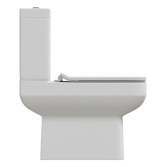 Унитаз-компакт безободковый Sole Deep с тонкой крышкой микролифт фото 2