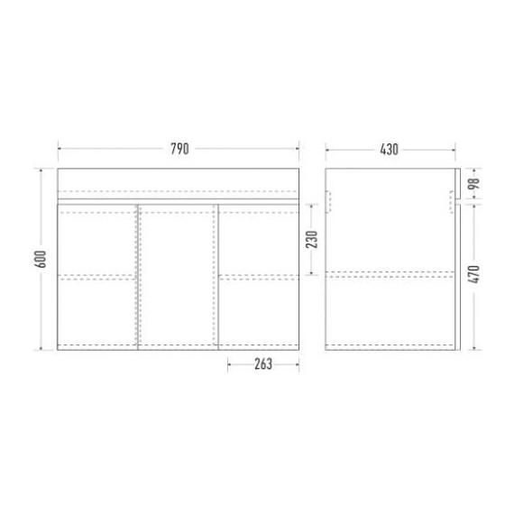 Тумба подвесная с раковиной Mirsant Next 80 см (раковина Premier 800), белый фото 6