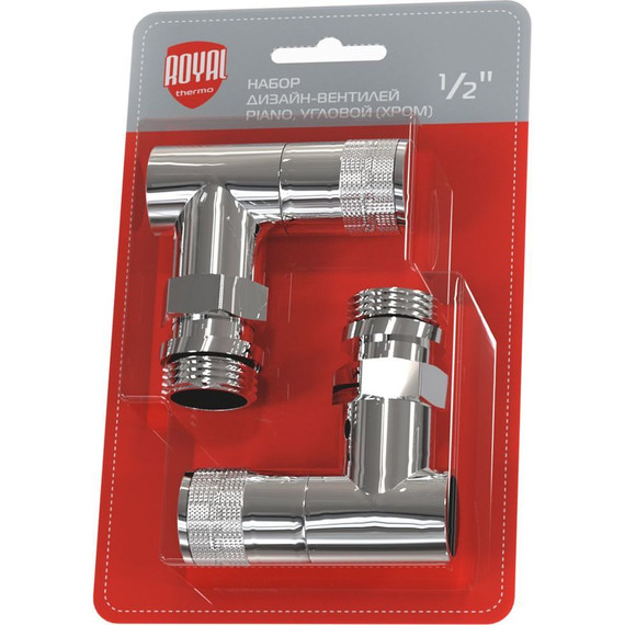 Вентиль для радиатора угловой Royal Thermo Piano 1/2 RTE 50.028 фото 2