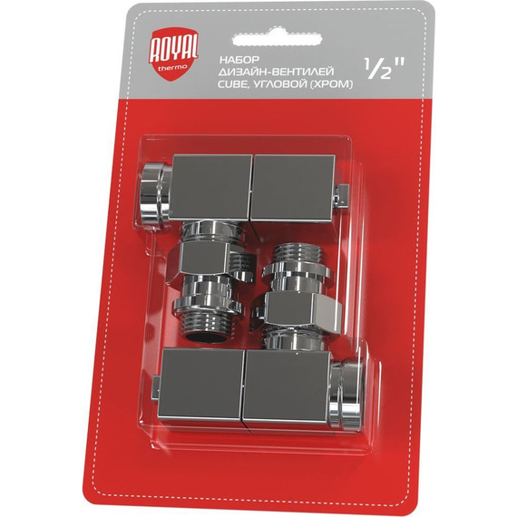 Вентиль для радиатора угловой Royal Thermo Cube 1/2 RTE 56.002 фото 2