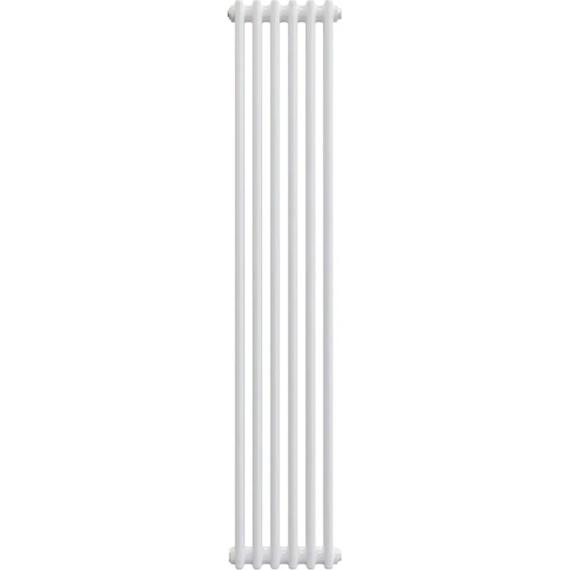 Вертикальный радиатор Zehnder Charleston 2180 300х1790 мм (6 секций) боковое подключение, белый фото 