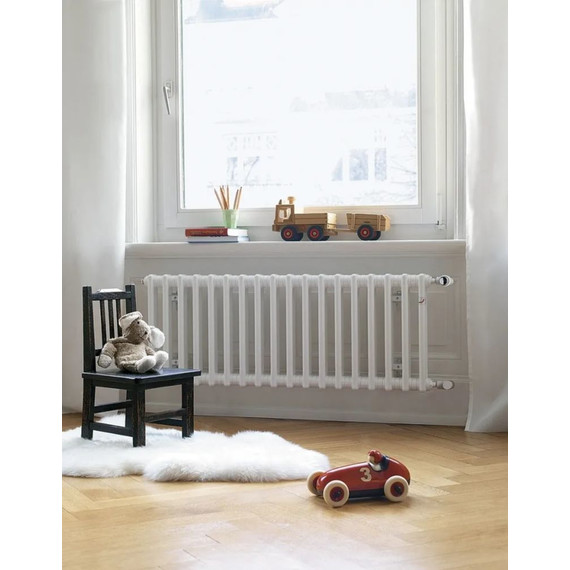 Радиатор Zehnder Charleston Retrofit 3057 850х570 мм (18 секций) боковое подключение, белый фото 2