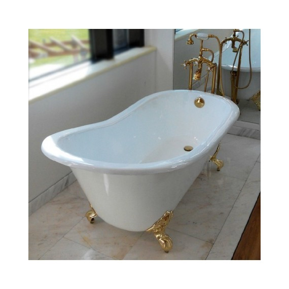 Ванна отдельностоящая Magliezza Gracia DO 170x76 см (ножки золото) фото 2
