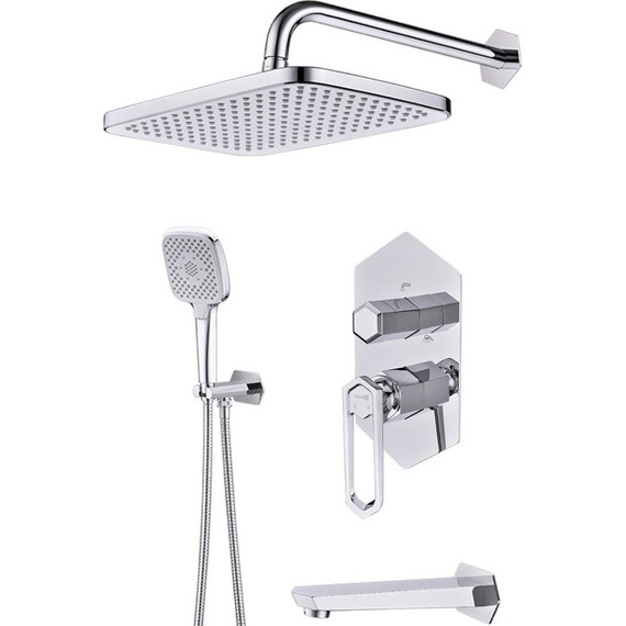 Душевая система для ванны Lemark Prizma LM3922C фото 