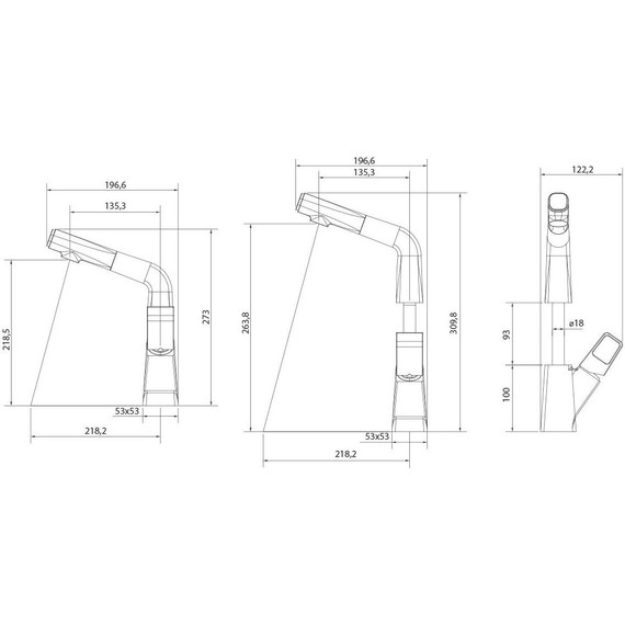 Смеситель для кухни Lemark Soul LM6008BR, черный/красный - 7 Смеситель для кухни Lemark Soul LM6008BR, черный/красный фото 7