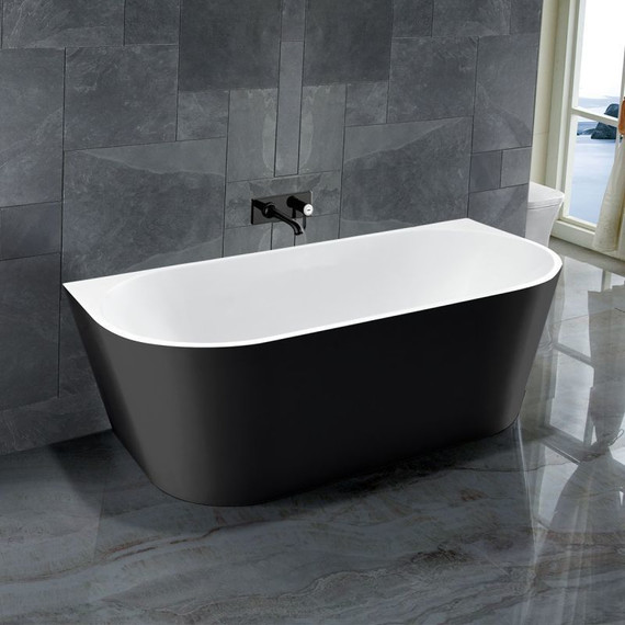 Ванна отдельностоящая Vincea 170x80 см VBT-421-1700MB, черный матовый/белый матовый - 2 Ванна отдельностоящая Vincea 170x80 см VBT-421-1700MB, черный матовый/белый матовый фото 2
