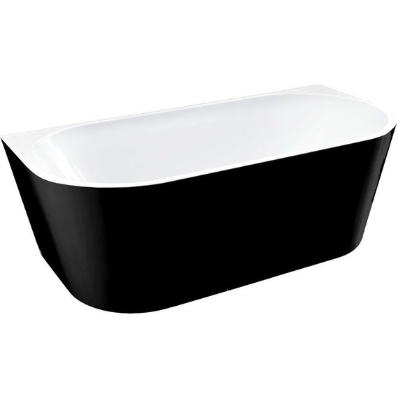 Ванна отдельностоящая Vincea 170x80 см VBT-421-1700MB, черный матовый/белый матовый фото 