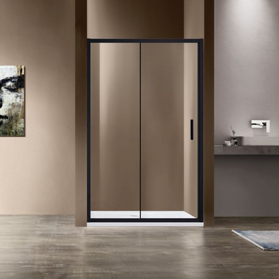 Душевая дверь Vincea Garda 120 см VDS-1G120CLB, черный/прозрачное фото 