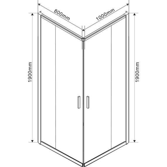 Душевое ограждение Vincea Garda 100x90 см VSS-1G9010CLB, черный/прозрачное - 2 Душевое ограждение Vincea Garda 100x90 см VSS-1G9010CLB, черный/прозрачное фото 2