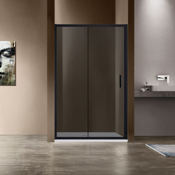 Душевая дверь Vincea Garda 120 см VDS-1G120CGB, черный/тонированное фото 