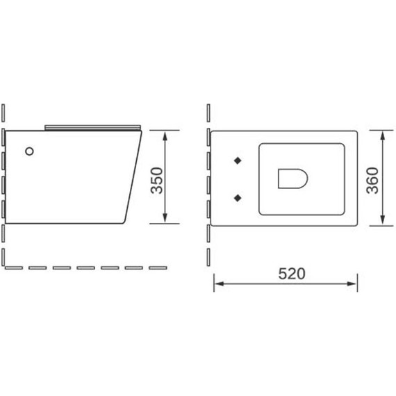 Унитаз подвесной безободковый Vincea Q-Line VT1-12MB с крышкой микролифт, черный матовый, Цвет производителя: чёрный матовый фото 2