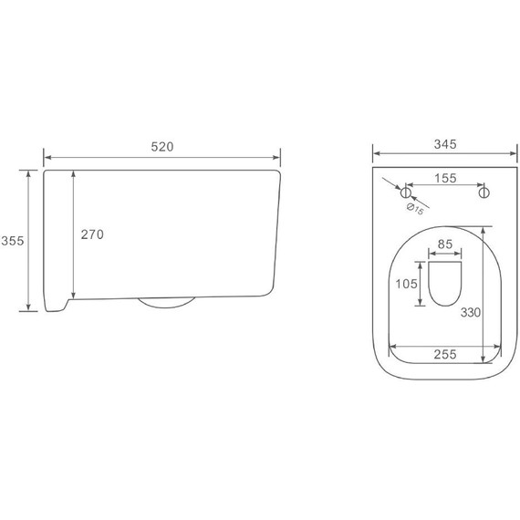 Унитаз подвесной безободковый Vincea Ultra VT1-32MB с крышкой микролифт, черный матовый, Цвет производителя: чёрный матовый фото 2