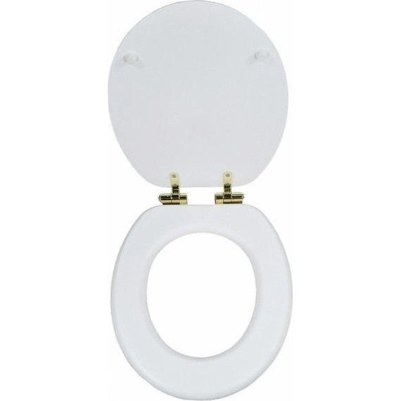 Сиденье с крышкой для унитаза Magliezza микролифт 9000B-DO, петли золото - 2 Сиденье с крышкой для унитаза Magliezza микролифт 9000B-DO, петли золото фото 2