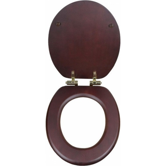 Сиденье с крышкой для унитаза Magliezza микролифт 9000M-DO, махагон матовый, петли золото - 2 Сиденье с крышкой для унитаза Magliezza микролифт 9000M-DO, махагон матовый, петли золото фото 2