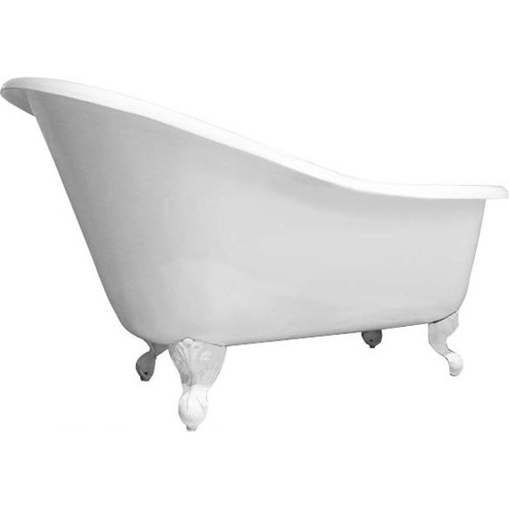 Ванна отдельностоящая Magliezza Beatrice WH 153x76 см (ножки белый) фото 