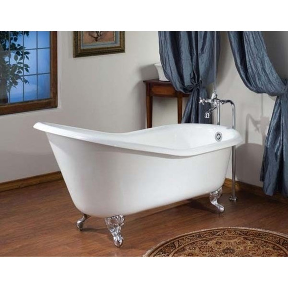 Ванна отдельностоящая Magliezza Beatrice CR 153x76 см (ножки хром) фото 5