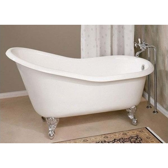 Ванна отдельностоящая Magliezza Beatrice CR 153x76 см (ножки хром) фото 6