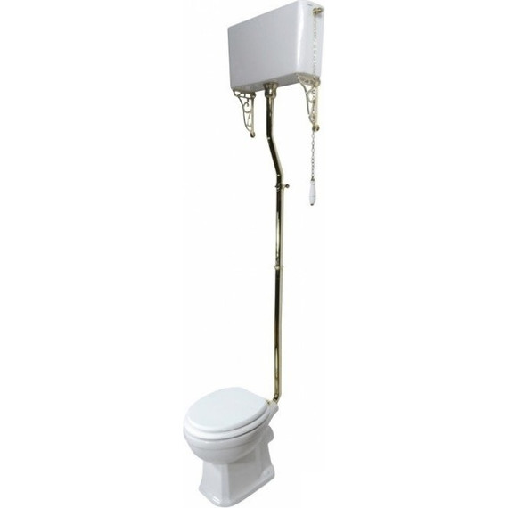 Унитаз-компакт Magliezza Retro 7010 (механизм слива золото) фото 2