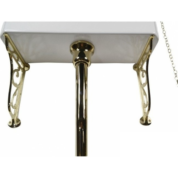 Унитаз-компакт Magliezza Retro 7010 (механизм слива золото) фото 8