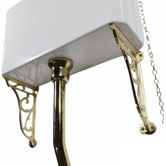 Унитаз-компакт Magliezza Retro 7010 (механизм слива золото) фото 9