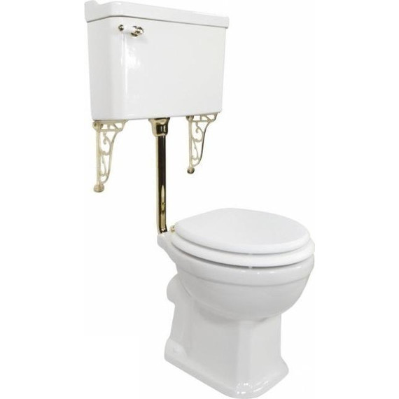 Унитаз-компакт Magliezza Retro 7009 (механизм слива золото) фото 2