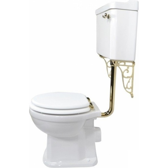 Унитаз-компакт Magliezza Retro 7009 (механизм слива золото) фото 3