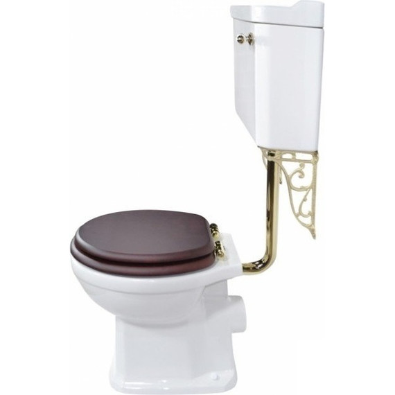 Унитаз-компакт Magliezza Retro 7009 (механизм слива золото) фото 5