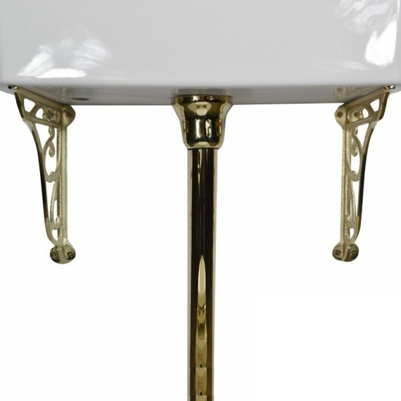 Унитаз-компакт Magliezza Retro 7009 (механизм слива золото) фото 7