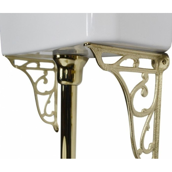 Унитаз-компакт Magliezza Retro 7009 (механизм слива золото) фото 8