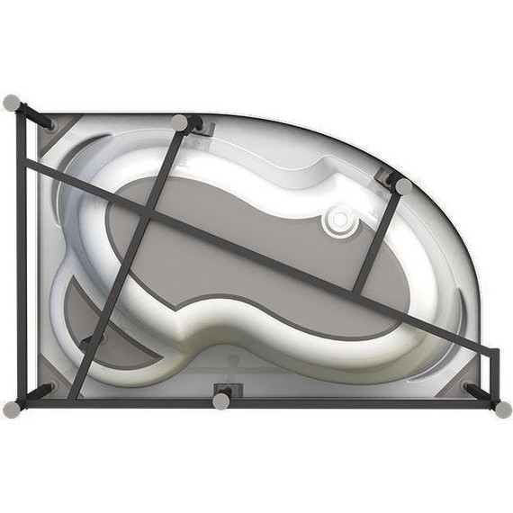 Ванна акриловая Радомир Ирма 1 169x110 см L (в комплекте каркас), Размер - мм: 1690х1100 - 8 Ванна акриловая Радомир Ирма 1 169x110 см L (в комплекте каркас), Размер - мм: 1690х1100 фото 8